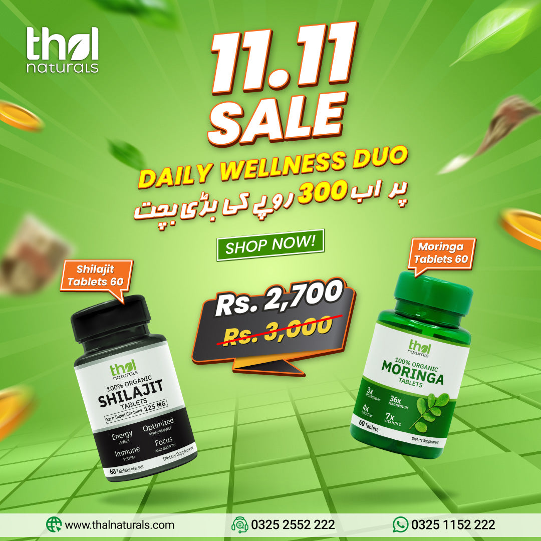 Shilajit Tablets + Moringa Tablets