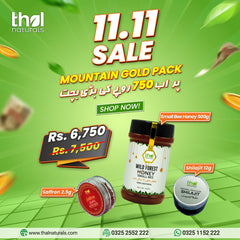 Small Bee Honey 500g + Shilajit 12g + Saffron 2.5