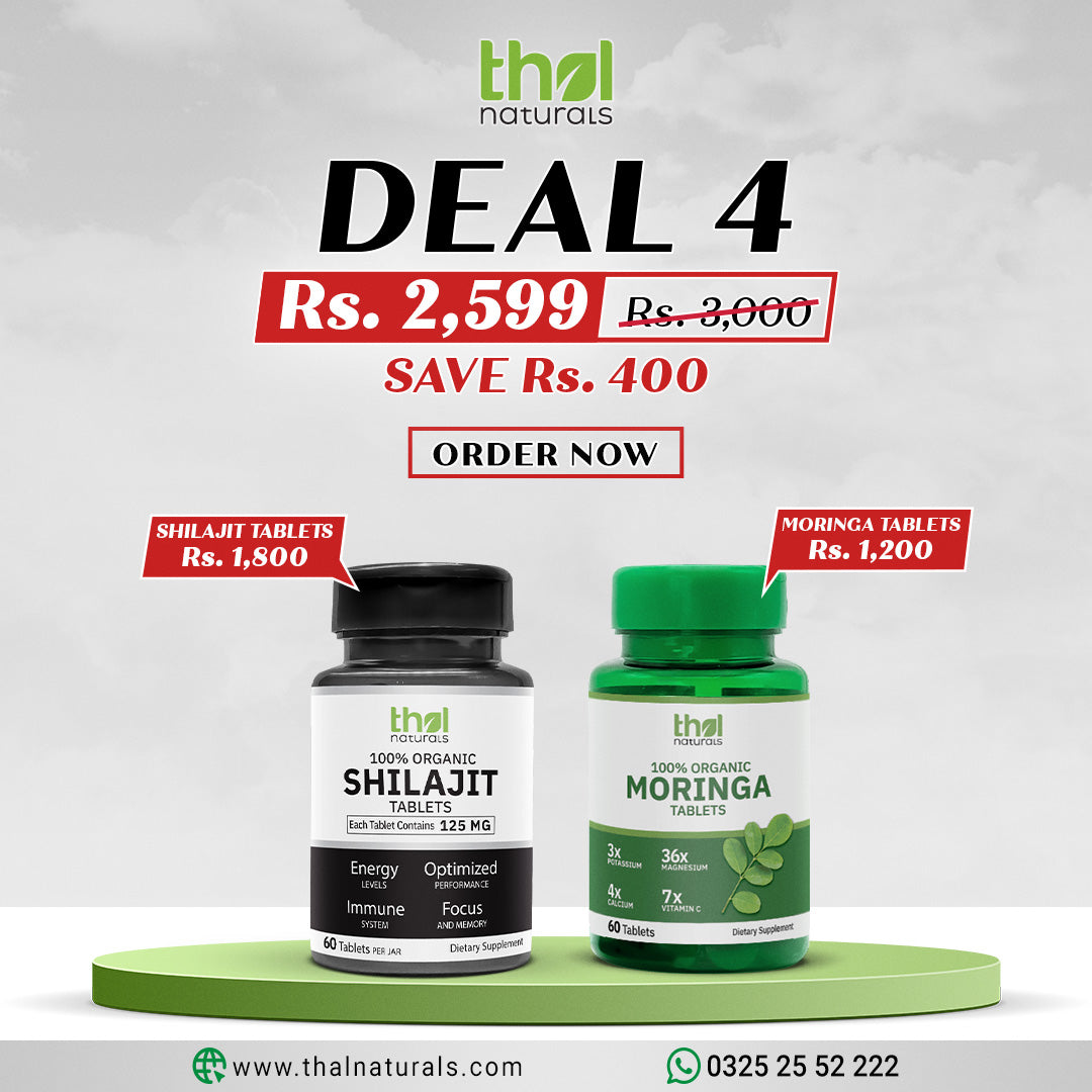 Shilajit Tablets + Moringa Tablets (Save Rs.400)