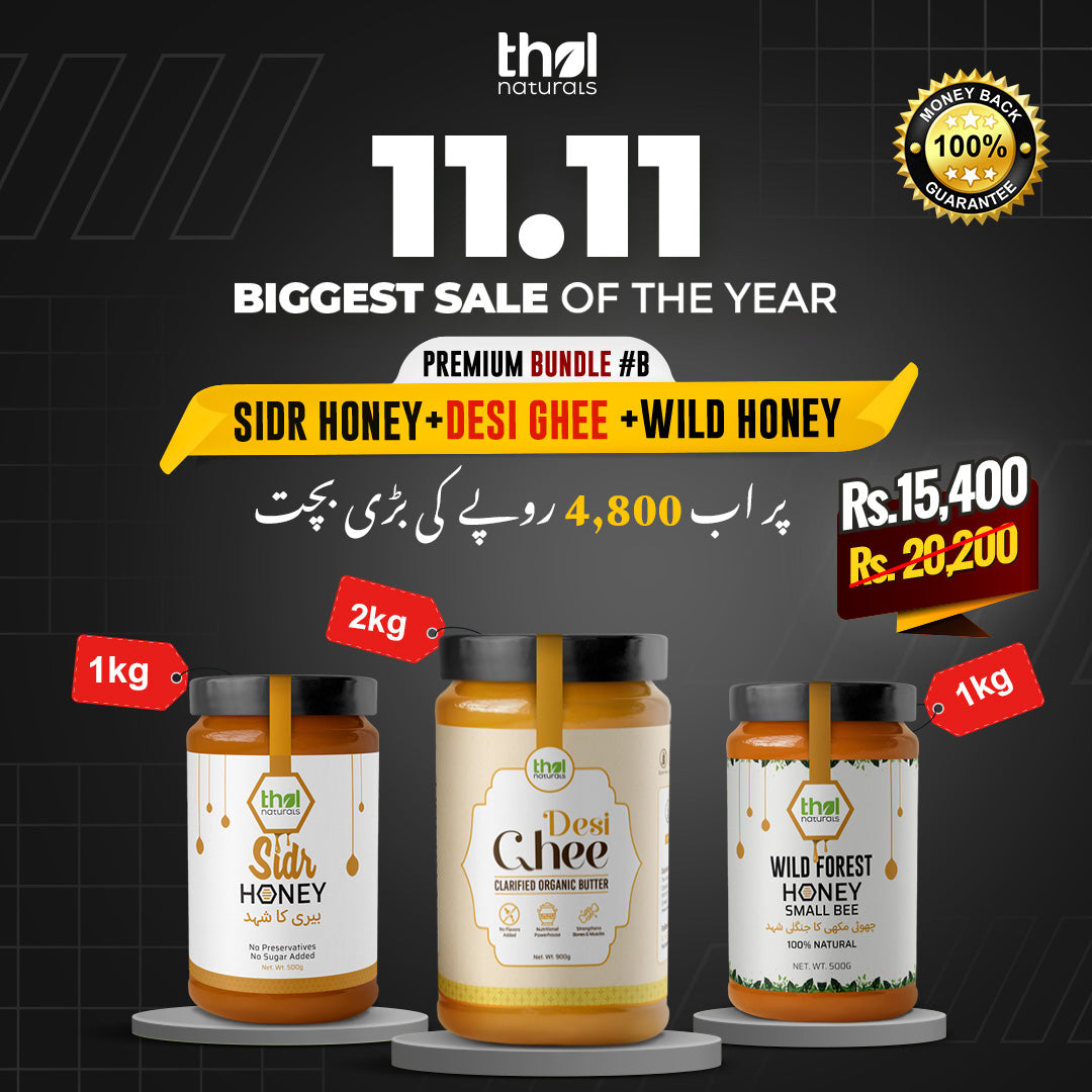 Buy Desi Ghee, Small Bee Honey & Sidr Honey - Save Rs. 4800