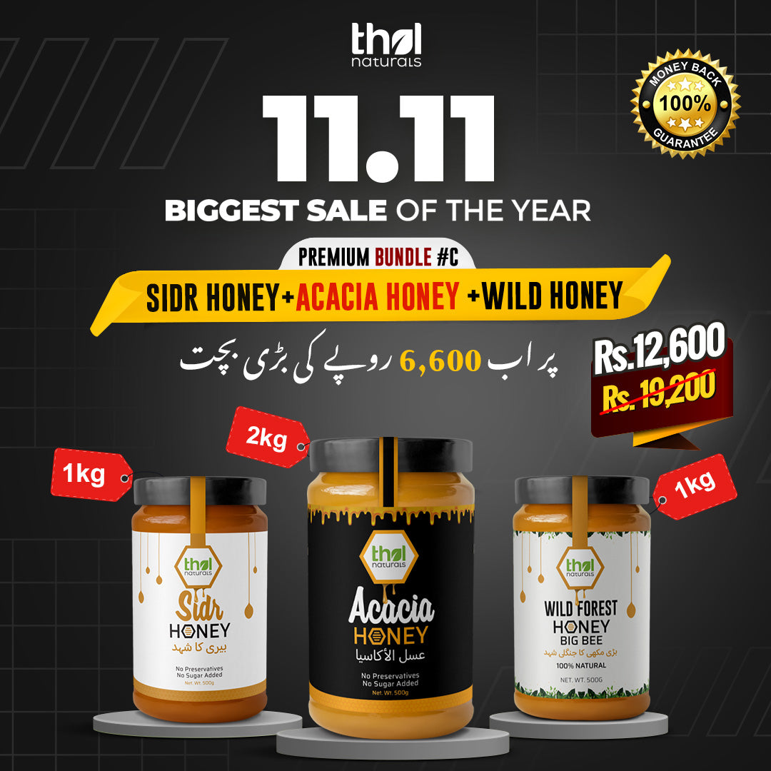 Buy Acacia Honey, Big Bee Honey & Sidr Honey - Save Rs. 6600