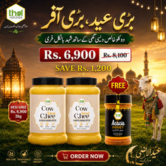 2kg Desi Ghee + 500g Acacia Honey Free