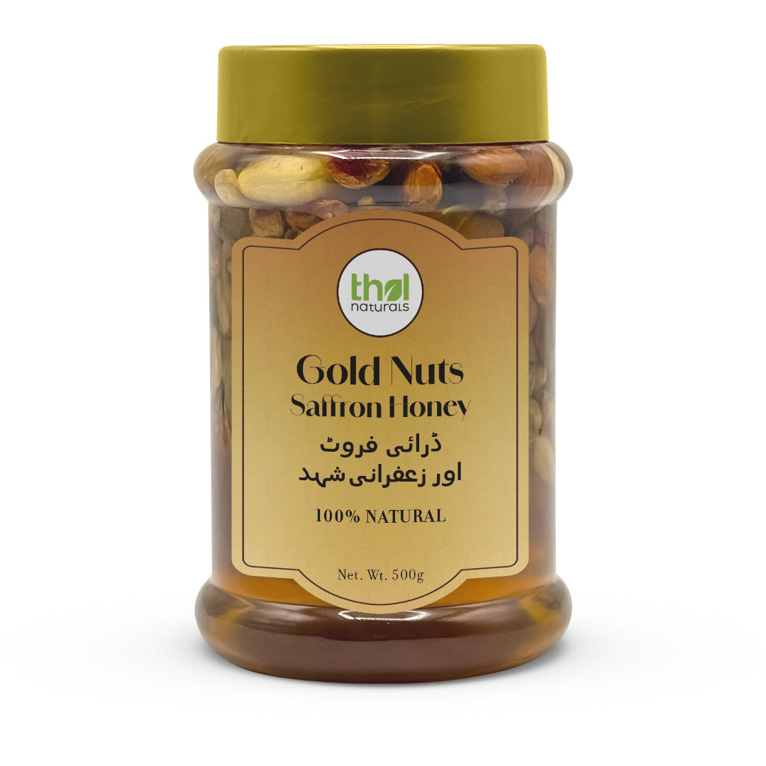 Gold Nuts Saffron Honey